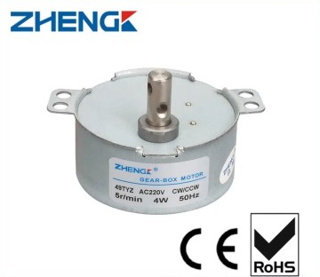 AC Synchronous Gear Motor 49MM For Automatic Control Equipment